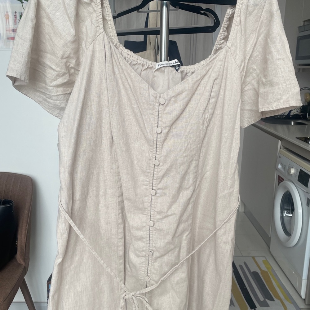 Abercrombie & Fitch Beige Mini Dress